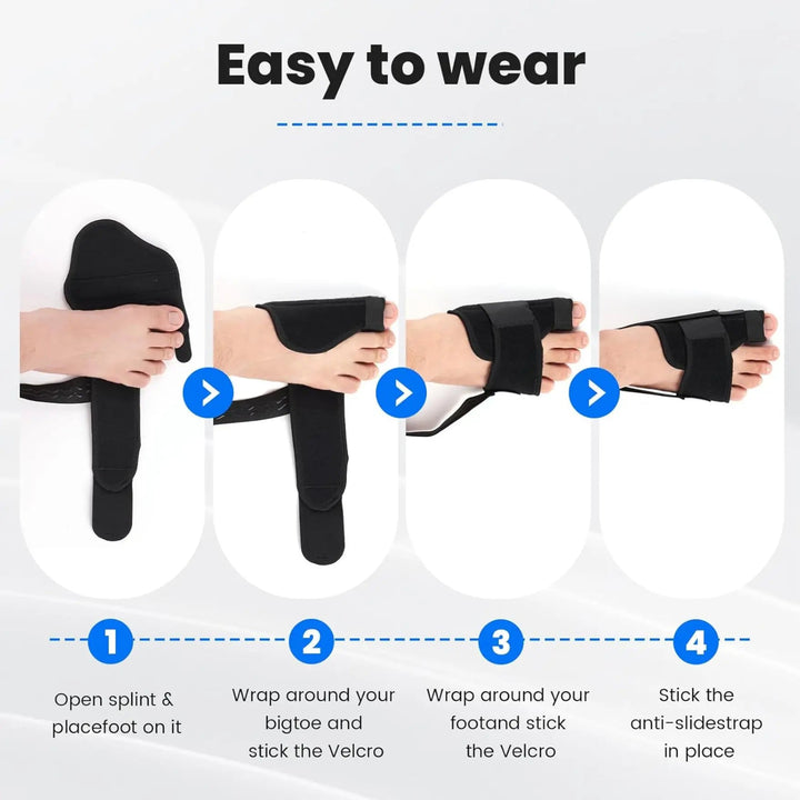 Bunion Support Toe Straightener Sleeve with Breathable Splint, Left and Right | Comfortable Big Toe Support | Foot Supports