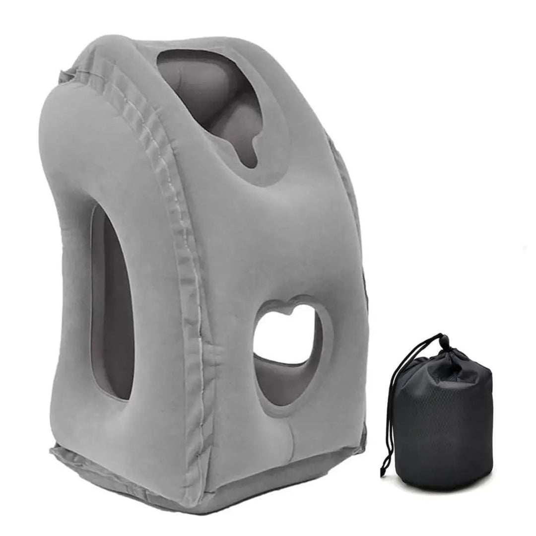 Inflatable Travel Headrest for Leaning Forward | Rest Forward on Flights and Trains | Travel Pillows