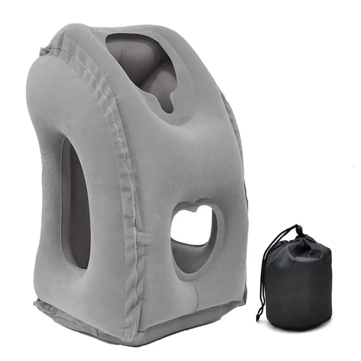 Inflatable Travel Headrest for Leaning Forward | Rest Forward on Flights and Trains | Travel Pillows