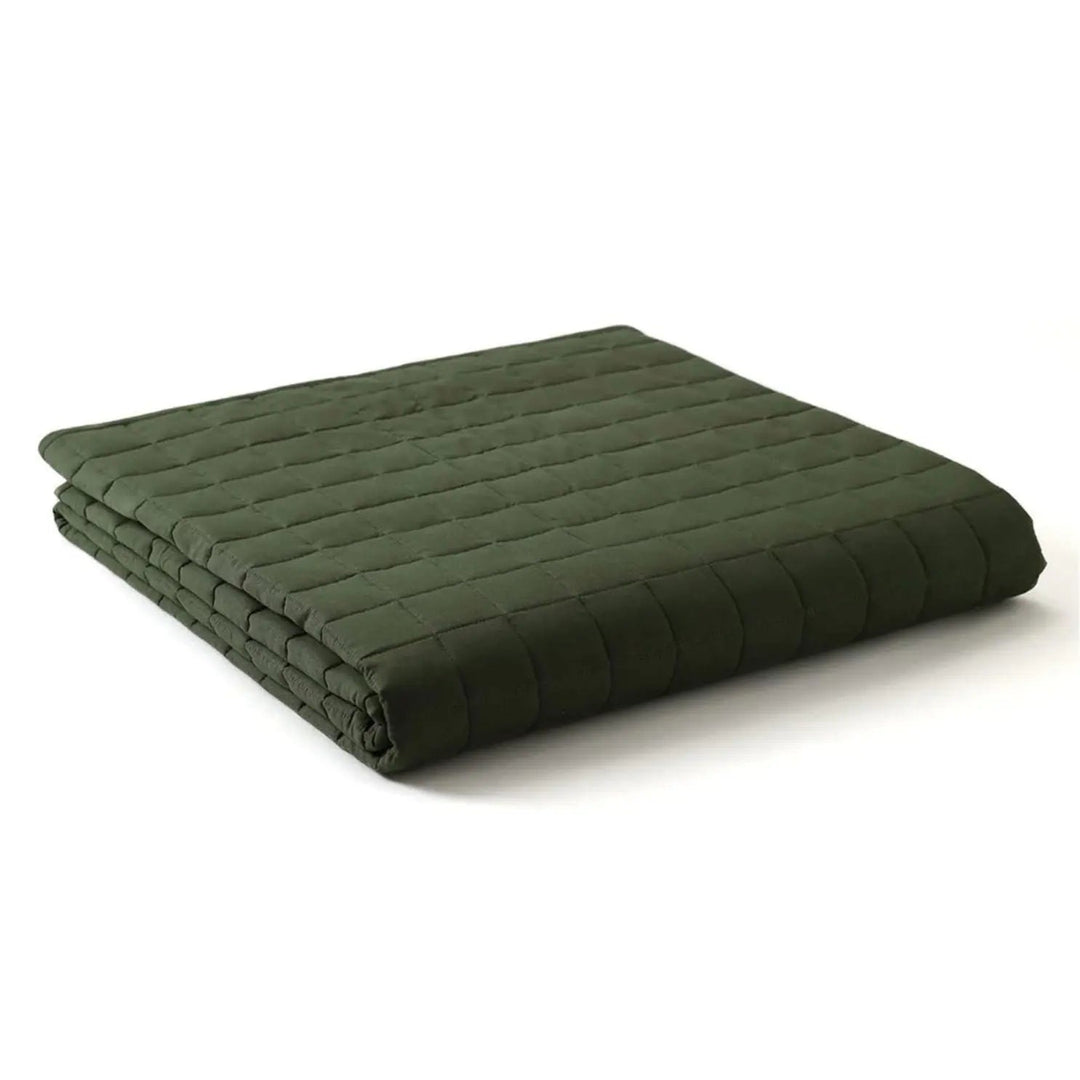 Weighted Cooling Blanket with Glass Beads and Microfiber Shell, Machine Washable | Even Weight, Cool Comfort | Weighted Blankets