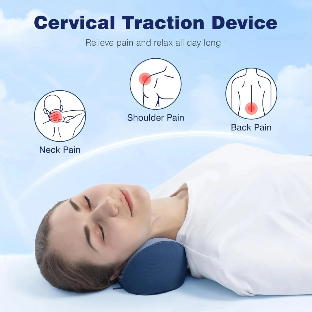 Memory Foam Neck Support Cushion with Curved Side Wings | Shaped Rest for Sofa, Bed and Travel | Neck Pillows