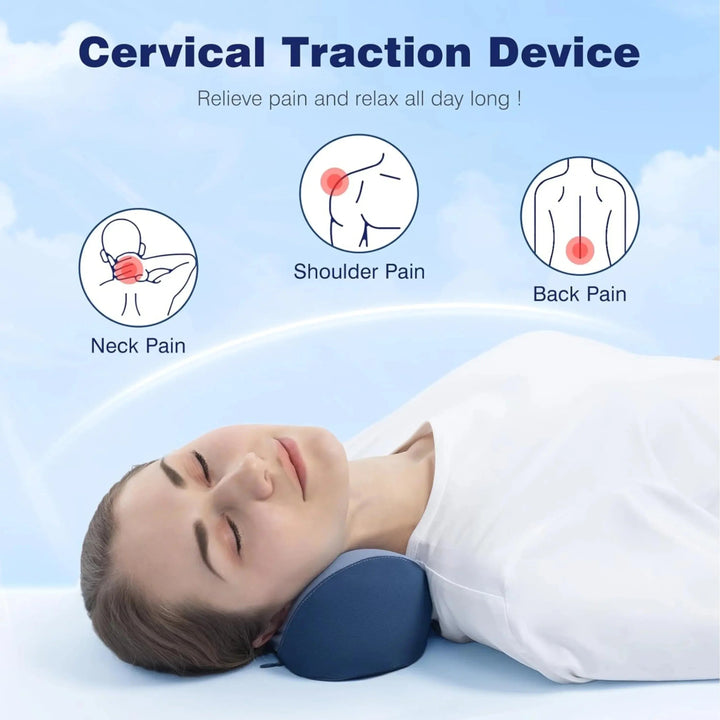 Memory Foam Neck Support Cushion with Curved Side Wings | Shaped Rest for Sofa, Bed and Travel | Neck Pillows
