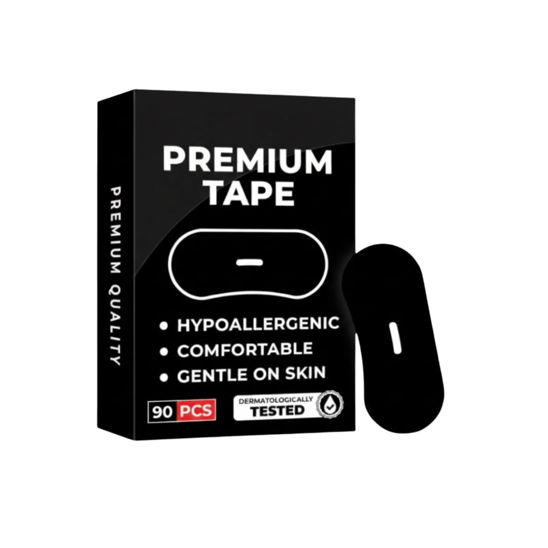 Cotton Sleep Mouth Tape Strips, Latex-Free, in 30, 60 or 90 Packs | Gentle Cotton Strips for Bedtime Routine | Sleep Accessories