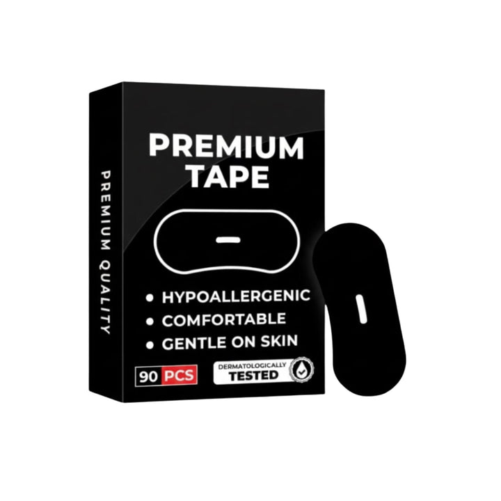 Cotton Sleep Mouth Tape Strips, Latex-Free, in 30, 60 or 90 Packs | Gentle Cotton Strips for Bedtime Routine | Sleep Accessories