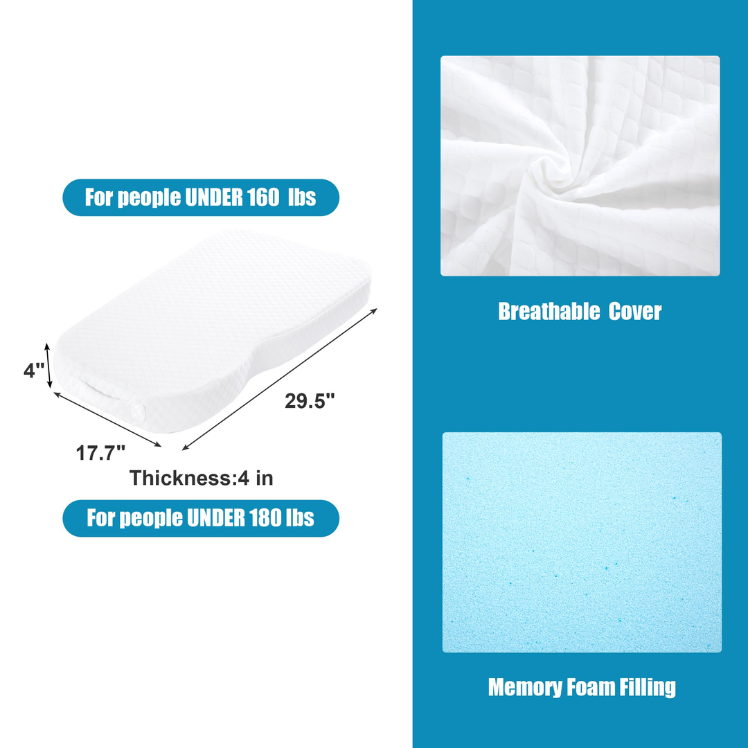 Memory Foam Knee Pillow for Side Sleepers, Pregnancy and Hip Alignment | Knee Pillow for Comfortable Alignment | Knee Pillows