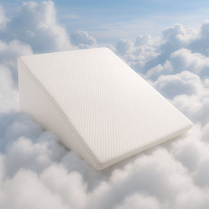 Gel Memory Foam Wedge Pillow with Bamboo Cover for Back and Leg Support | Wedge Support for Sitting and Resting | Wedge Pillows