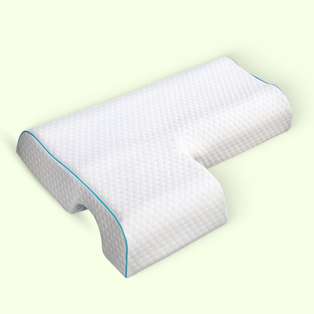 Memory Foam Side Sleeper Cuddle Pillow with Arm Rest for Couples | Arm Rest for Cosy Side Sleeping | Bed Pillows