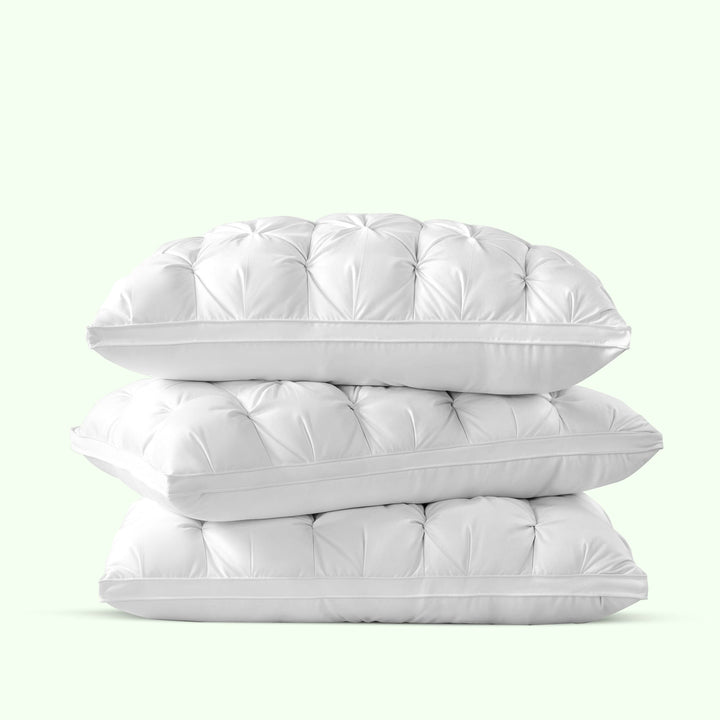 Premium Goose Down Pillow with Breathable Fabric for Side and Back Sleepers | Premium Down, Softly Supportive | Bed Pillows