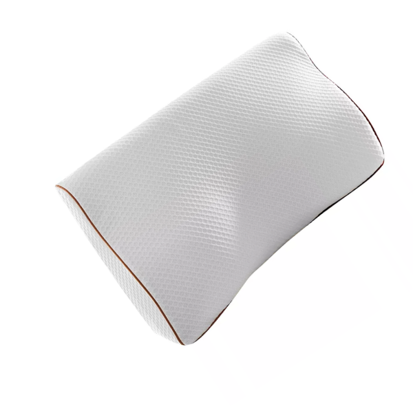 Memory Foam Cervical Contour Pillow for Side and Back Sleepers | Contour Neck Support, Two-Pack Option | Bed Pillows