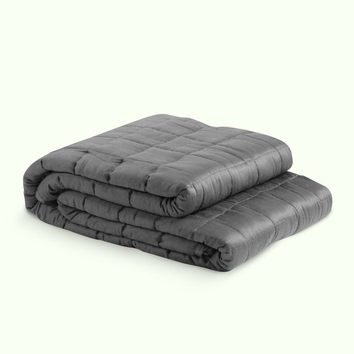 Soft Weighted Blanket in Grey or Blue, 5kg to 11kg | Gentle Weight for Cosy Evenings | Weighted Blankets