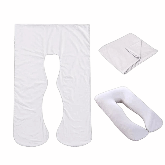 Soft Breathable Cotton Full Body Pillowcase to Fit 150 x 80 cm Body Pillows | Soft Cotton Cover for Body Pillows | Pillowcases