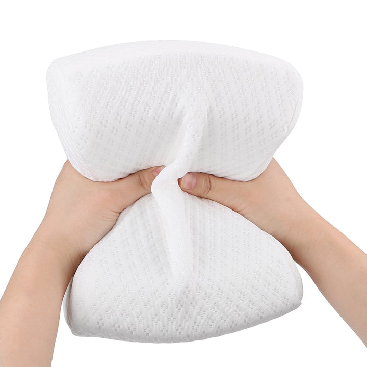 Memory Foam Knee Pillow with Washable Zip Cover for Hip Comfort | Hip, Leg and Lower Back Comfort | Knee Pillows