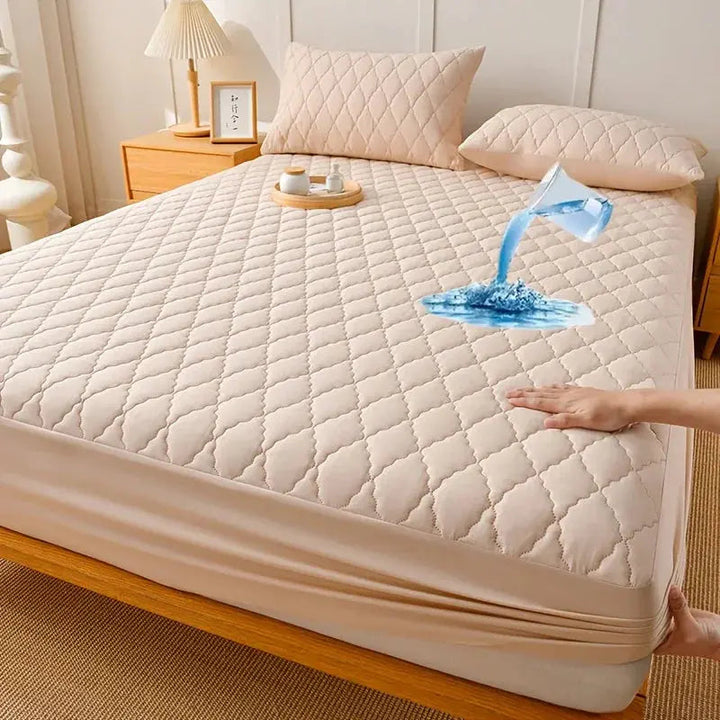 Quilted Waterproof Mattress Protector with Elasticized Edges | Spill and Sweat Protection | Mattress Protectors