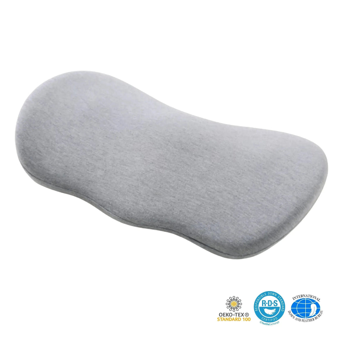 Ergonomic Memory Foam Lumbar Cushion for Bed, Car and Sofa Support | Contoured Low-Back Cushion for Any Seat | Lumbar Cushions