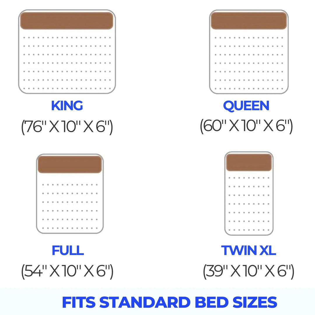Mattress Gap Wedge Pillow with Silicone Grip and Side Pockets | Close the Gap Beside Your Headboard | Wedge Pillows