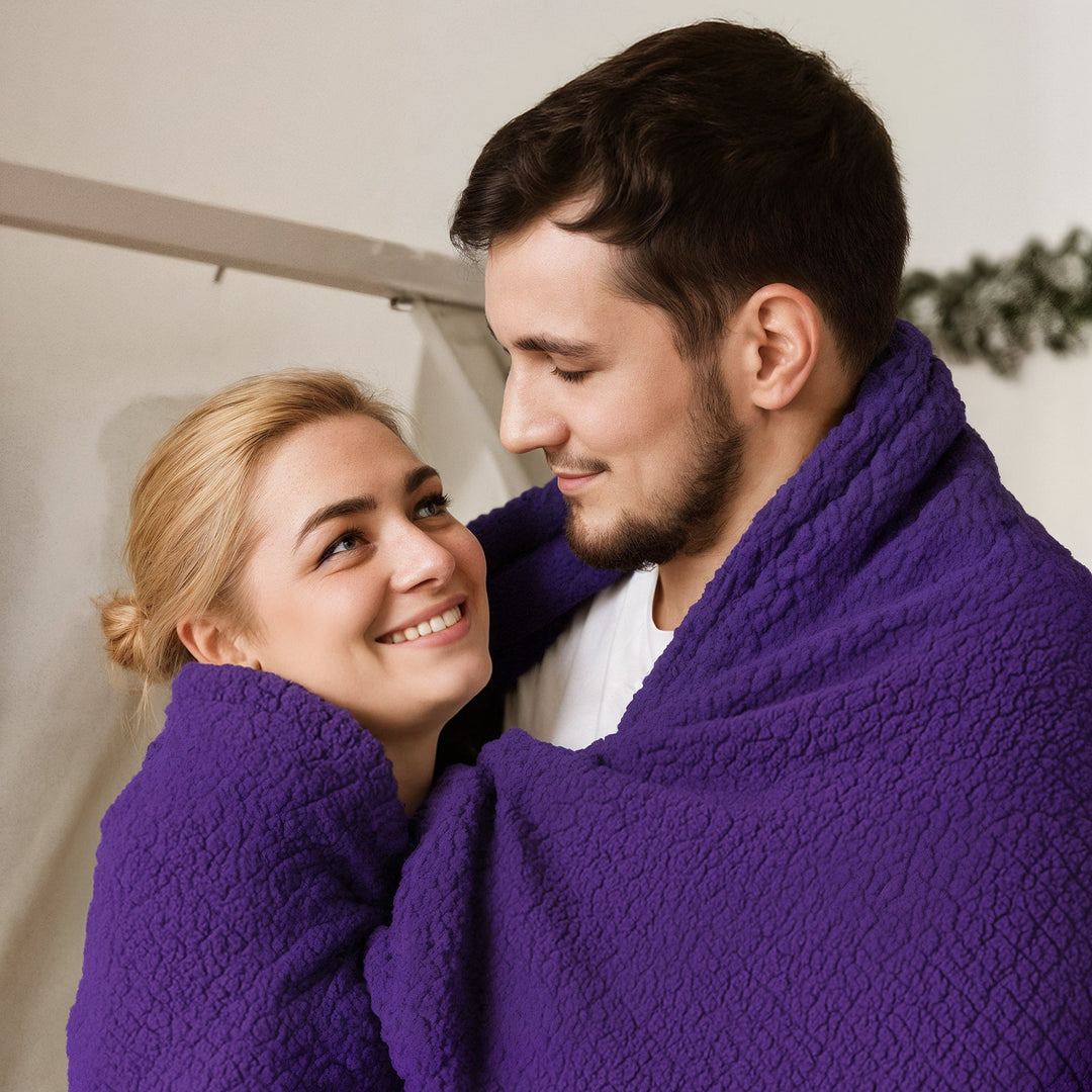 Waterproof Couples Blanket in Six Colours and Four Sizes, Machine Washable | Waterproof Layer, Soft Surface | Throw Blankets