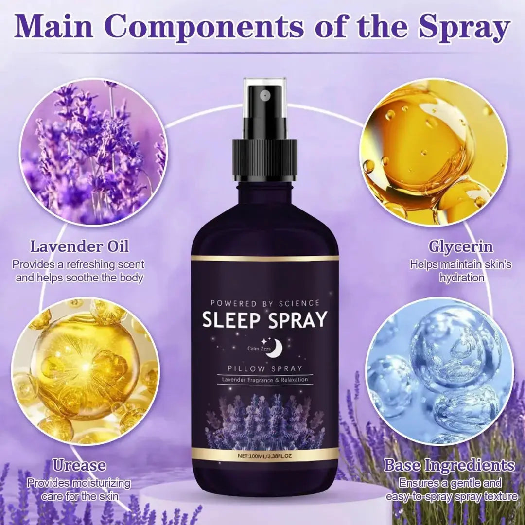 Lavender Pillow Spray with 100ml Fine Mist Bottle for Bedtime | Fine Mist Lavender for Pillows | Sleep Sprays