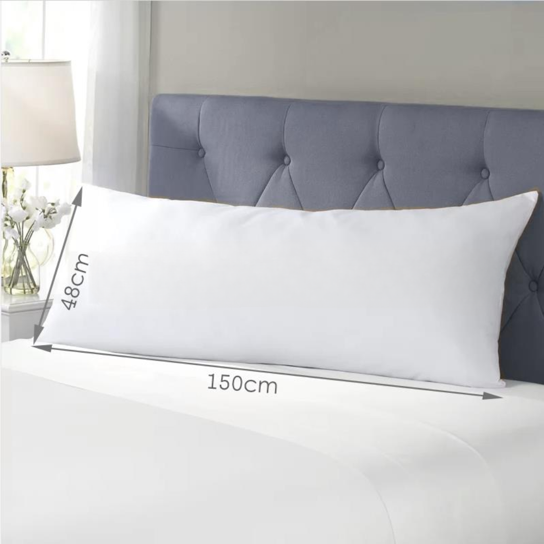 Full Body Support Pillow with Optional Pillowcase in Five Colours | Long-Lasting Full Body Support | Body Pillows