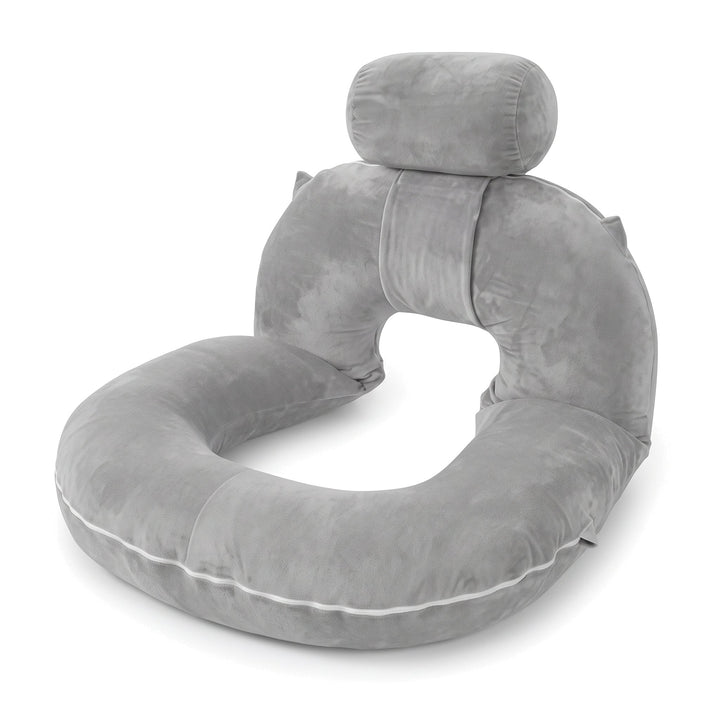 U-Shaped Folding Reading Pillow with Tencel Cover and Velvet Cover | Folding Support for Long Reads | Wedge Pillows