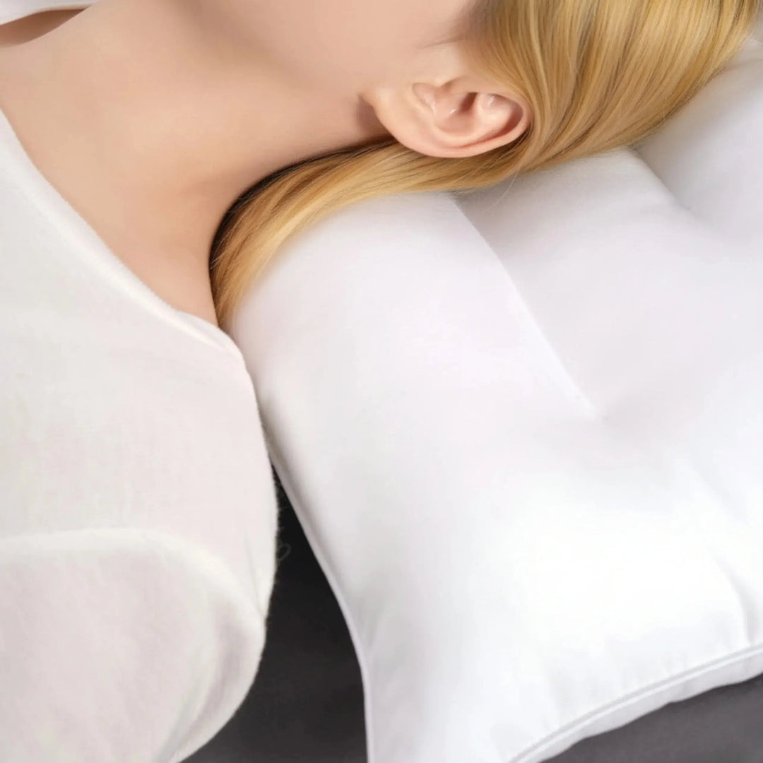 Low Loft Pure Cotton Pillow for Flat Sleepers in Three Sizes | Slim Cotton Pillow for Flat Sleepers | Bed Pillows