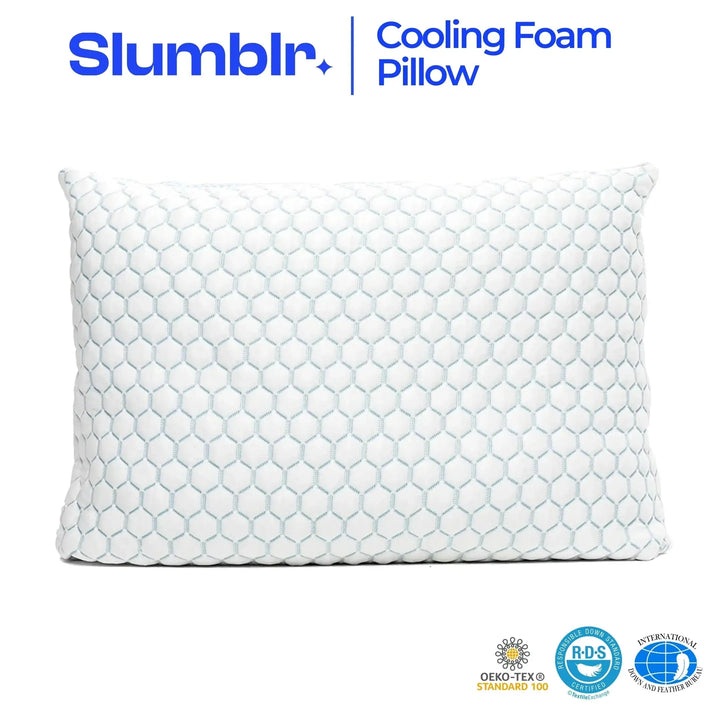 Cooling Shredded Memory Foam Pillow with Adjustable Fill | Customisable Cool Support | Bed Pillows