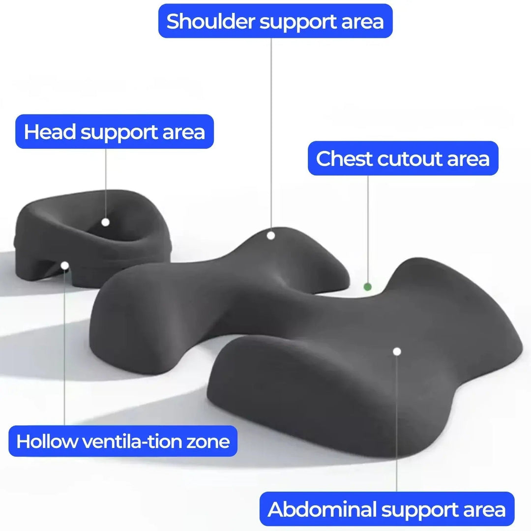 Massage Cradle Pillow Set for Comfortable Face-Down Lying | Face-Down Comfort at Home | Face Down Pillows