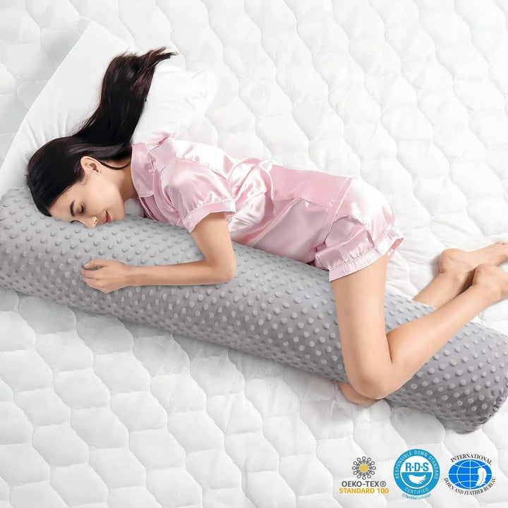 Full Length Memory Fiber Body Pillow in Two Lengths | Even Support From Shoulder to Knee | Body Pillows
