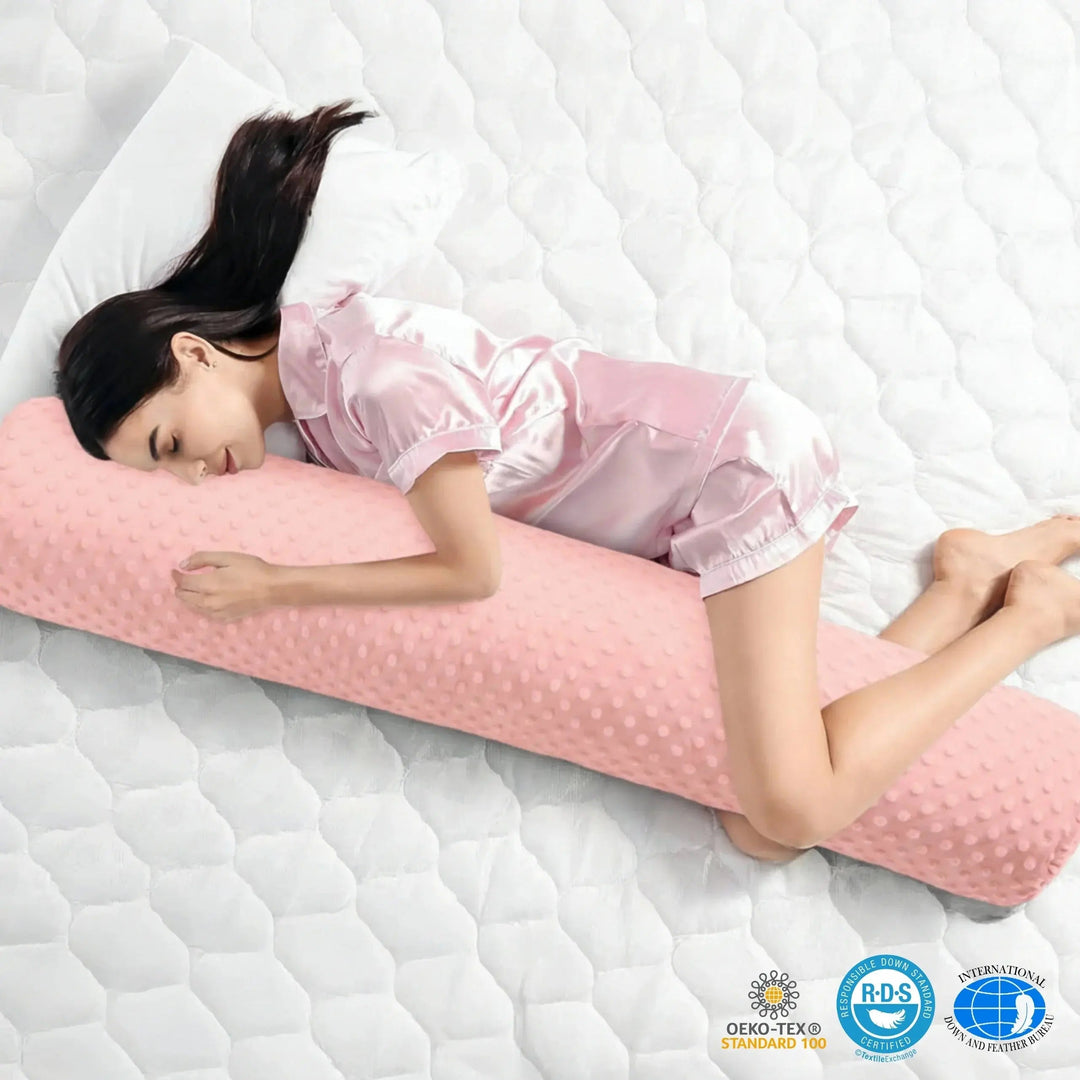 Full Length Memory Fiber Body Pillow in Two Lengths | Even Support From Shoulder to Knee | Body Pillows