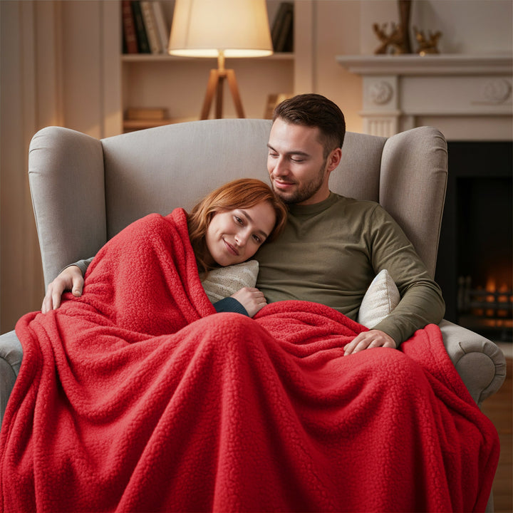 Waterproof Adult Blanket in Soft Fabric, Four Sizes and Nine Colours | Waterproof Protection for Bedding | Throw Blankets