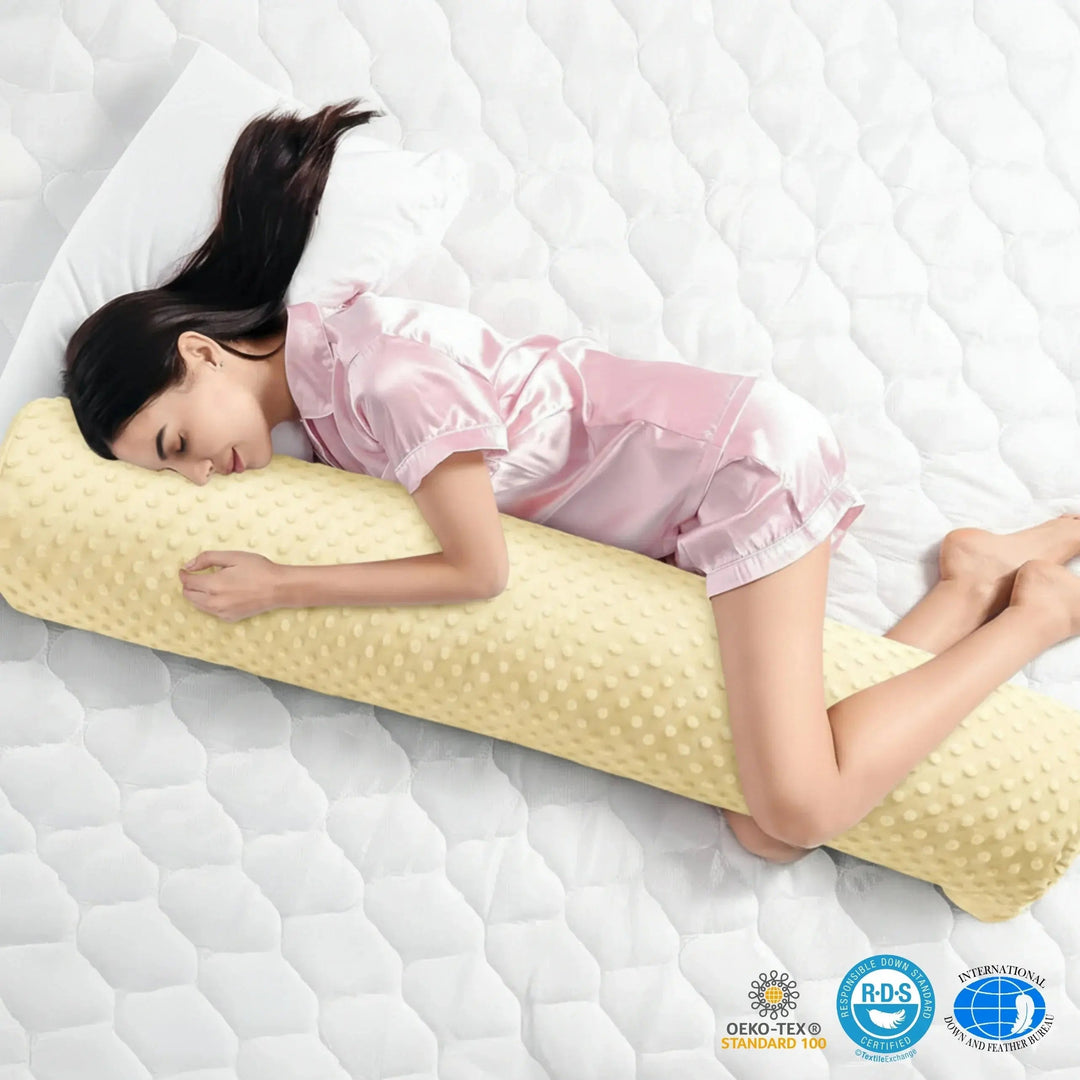 Full Length Memory Fiber Body Pillow in Two Lengths | Even Support From Shoulder to Knee | Body Pillows