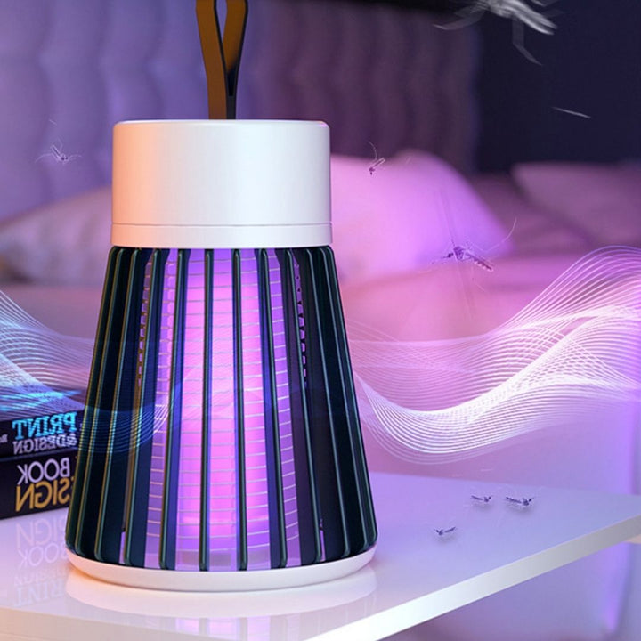 USB Rechargeable 365nm UV Mosquito Zapper Lamp for Indoor and Outdoor Use | Chemical-Free Zapper for Any Space | Insect Traps