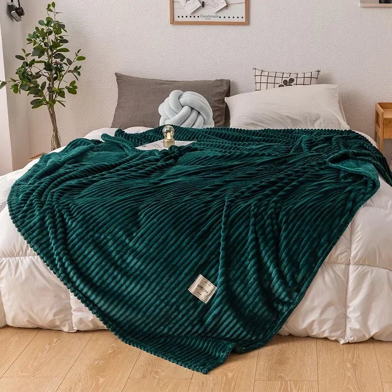Thick Flannel Autumn Blanket in Six Colours and Five Sizes for Chilly Nights | Thick Flannel for Chilly Autumn Nights | Throw Blankets