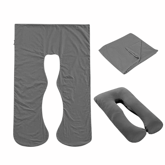 Soft Breathable Cotton Full Body Pillowcase to Fit 150 x 80 cm Body Pillows | Soft Cotton Cover for Body Pillows | Pillowcases