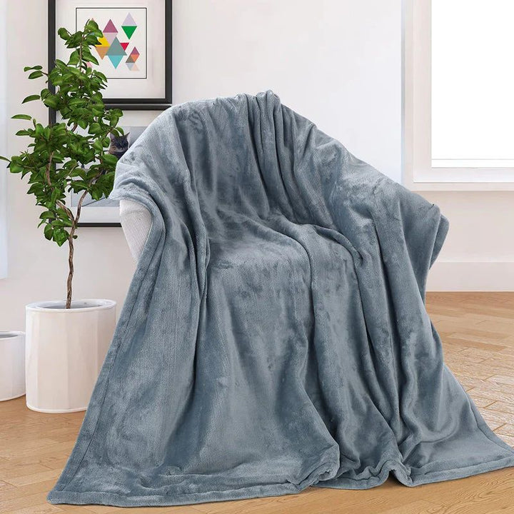 Double-Sided Flannel USB Heated Blanket for Home Car and Camping | USB Flannel Warmth Anywhere | Heated Blankets