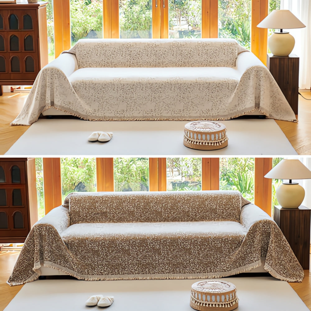 Reversible Nordic Speckle Sofa Cover, One-Piece Design for All Sofas | Reversible Nordic Speckle Style | Sofa Covers