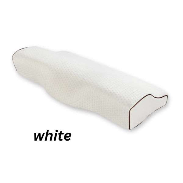 Memory Foam Cervical Contour Pillow for Side and Back Sleepers | Contour Neck Support, Two-Pack Option | Bed Pillows