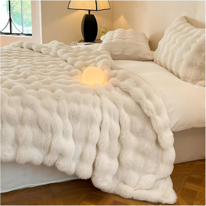 Luxury Soft Fleece Blanket for Home Travel and Car | Compact Fleece Warmth on the Go | Fleece Blankets