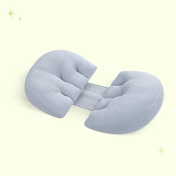 Maternity Side Sleeping Support Pillow in Pink, Green or Grey | Supportive Pillow for Pregnancy Nights | Pregnancy Pillows
