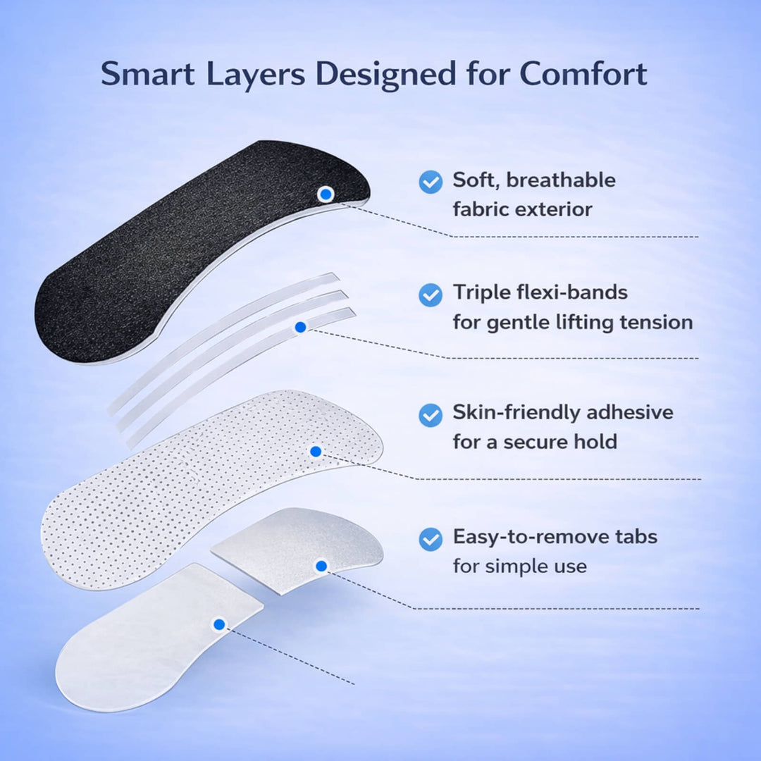 Breathable Nasal Dilator Strips with Latex-Free Adhesive in 30 to 90 Packs | Flexible External Strips for Night or Day | Sleep Accessories