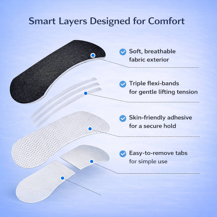 Breathable Nasal Dilator Strips with Latex-Free Adhesive in 30 to 90 Packs | Flexible External Strips for Night or Day | Sleep Accessories