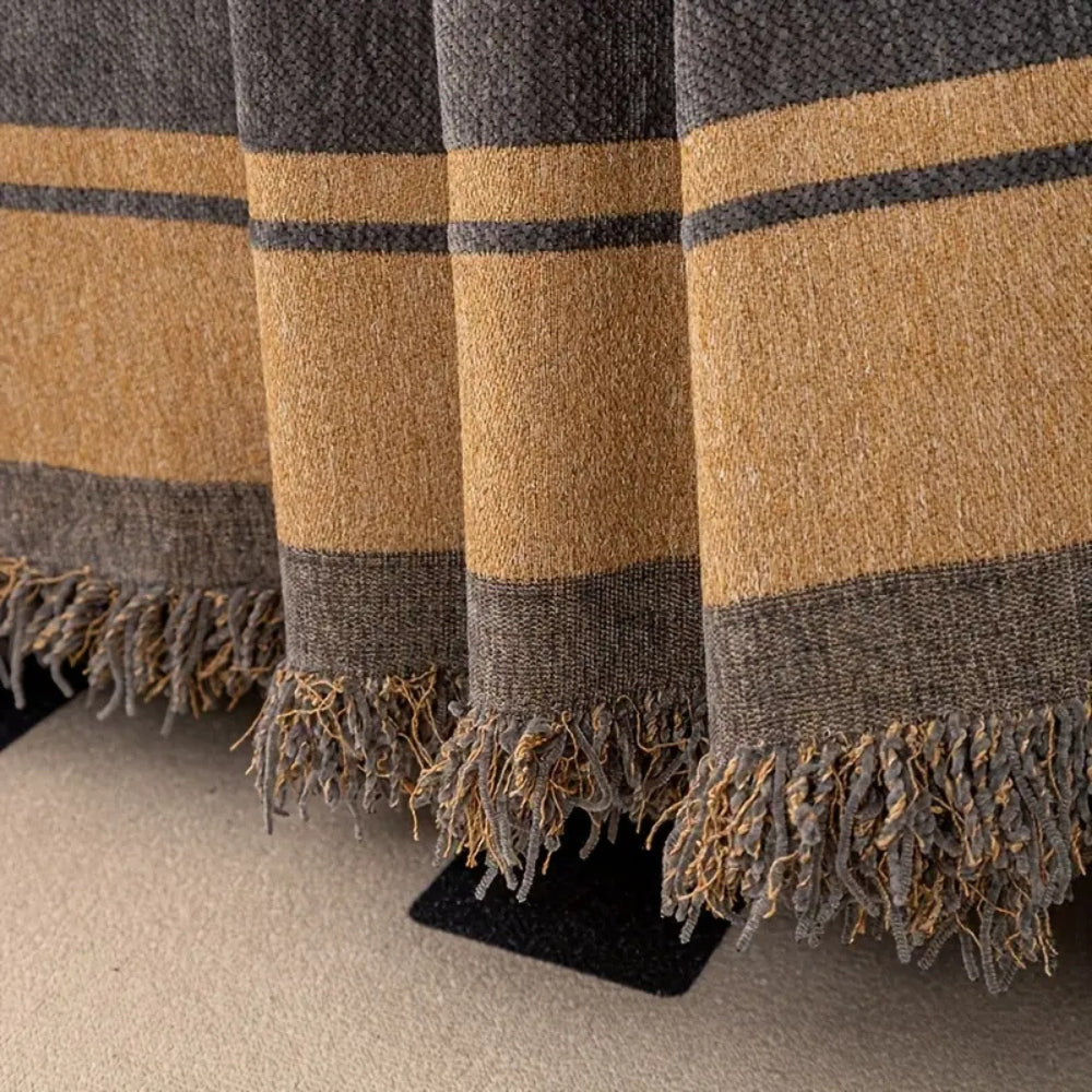 Safari Tiger Reversible Chenille Sofa Cover for Armchairs to Sectionals | Wild Safari Style, Reversible | Sofa Covers