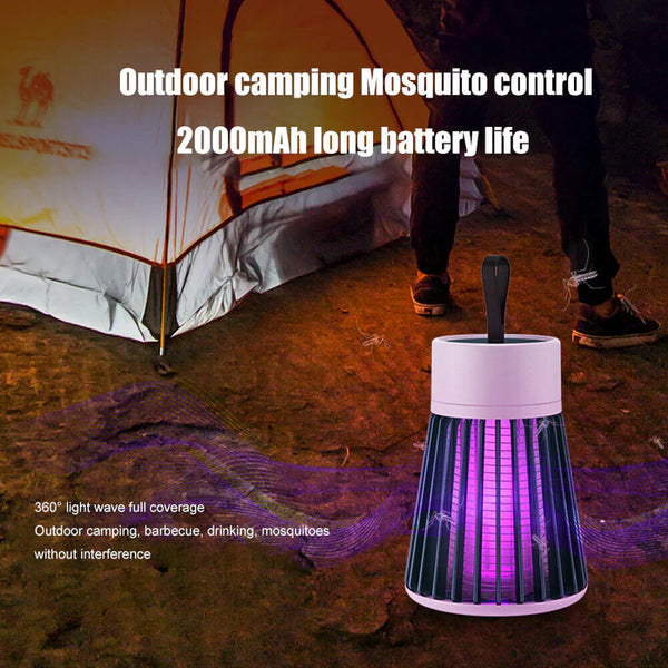 Quiet Electric Mosquito Lamp for Indoor Use with Portable Hanging Design | Quiet Lamp That Traps Mosquitoes | Insect Traps