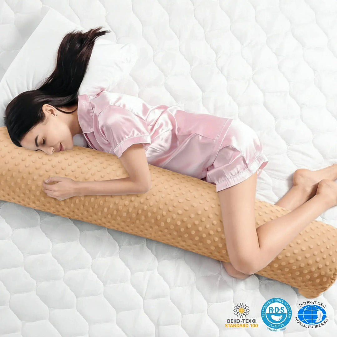 Full Length Memory Fiber Body Pillow in Two Lengths | Even Support From Shoulder to Knee | Body Pillows