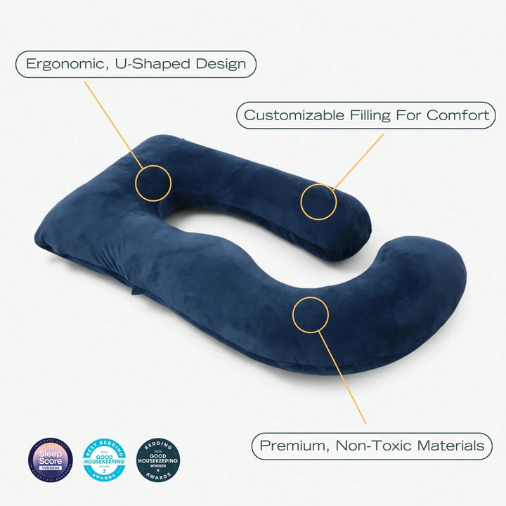 Full-Body Maternity Pillow for Side Sleeping in Three Colours | Whole-Body Support for Expectant Mums | Body Pillows