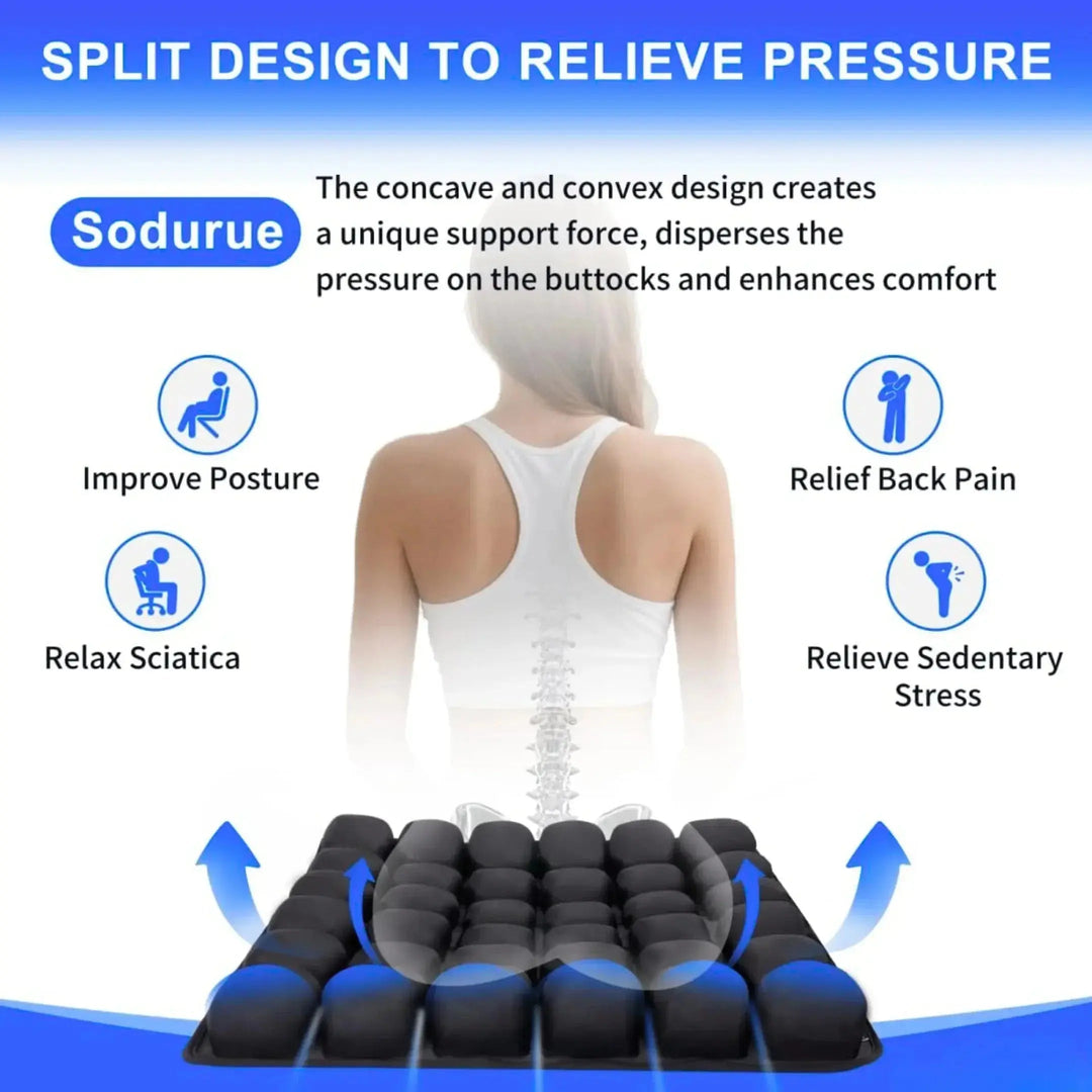 Inflatable Air Bag Seat Cushion for Travel and Daily Use | Portable Seat Comfort | Seat Cushions