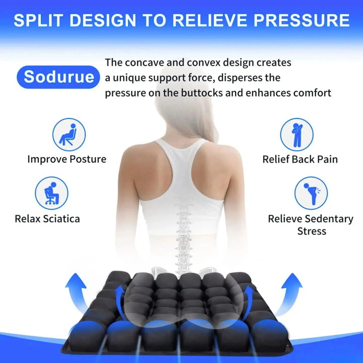 Inflatable Air Bag Seat Cushion for Travel and Daily Use | Portable Seat Comfort | Seat Cushions