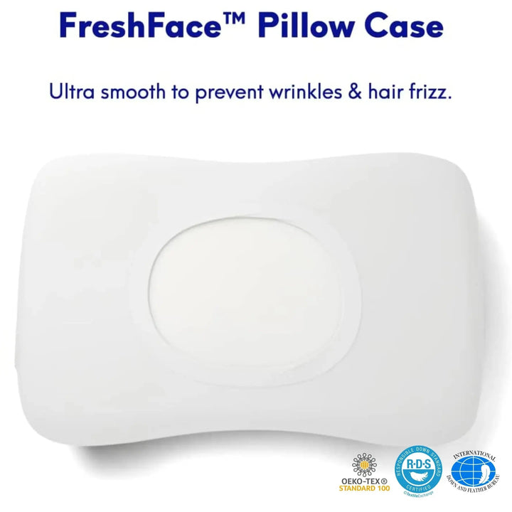 Memory Foam Contour Pillow with Breathable Cover for Neck Support | Adaptive Neck Support | Bed Pillows