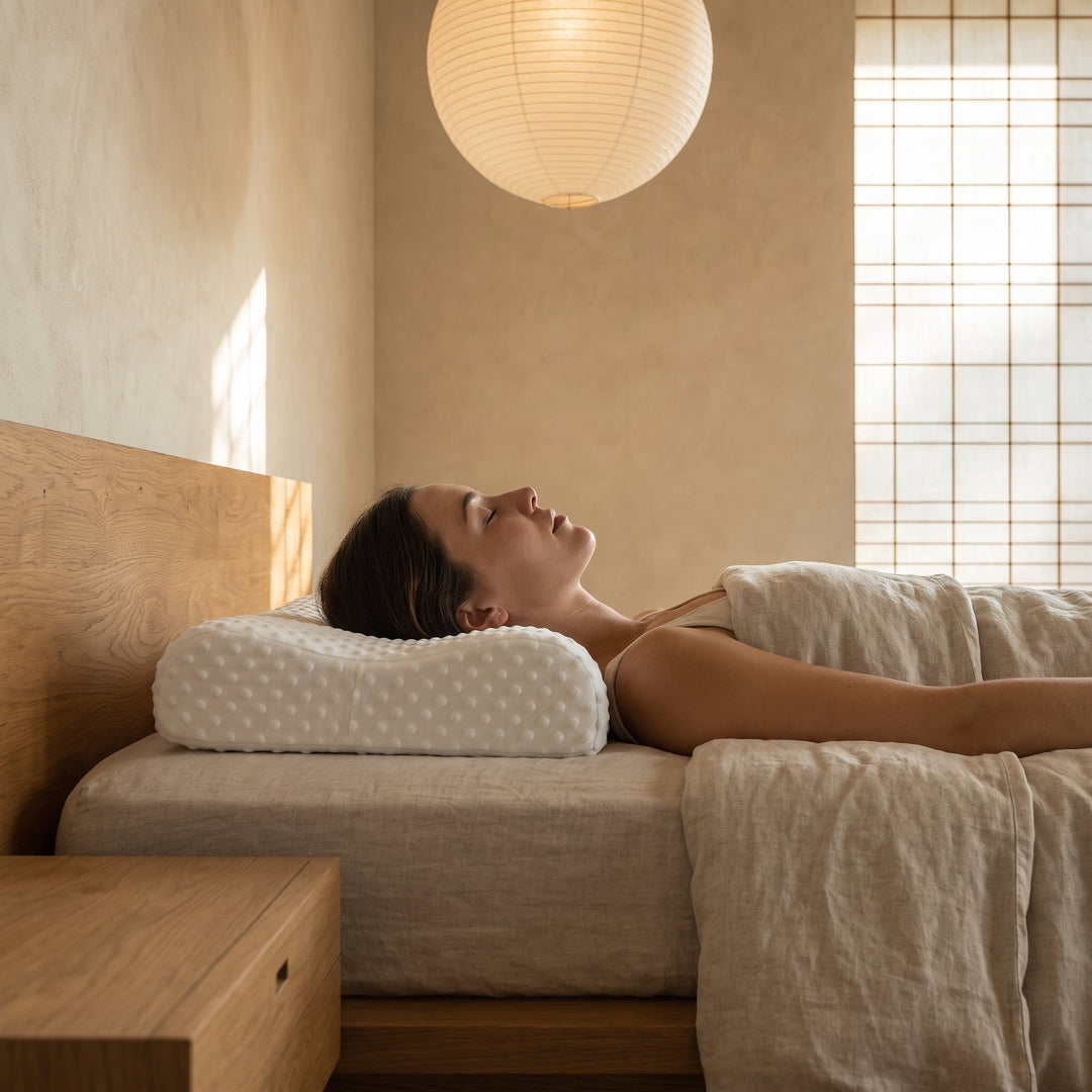 Wave Contour Memory Foam Pillow That Fills the Hollow Under the Neck | Fills the Gap Flat Pillows Ignore | Bed Pillows