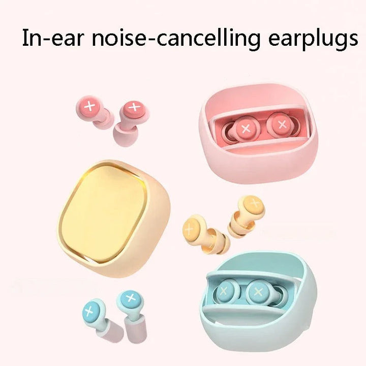 Slow-Rebound Memory Foam Sleep Earplugs in Three Soft Colours | Memory Foam Plugs for Peaceful Rest | Earplugs
