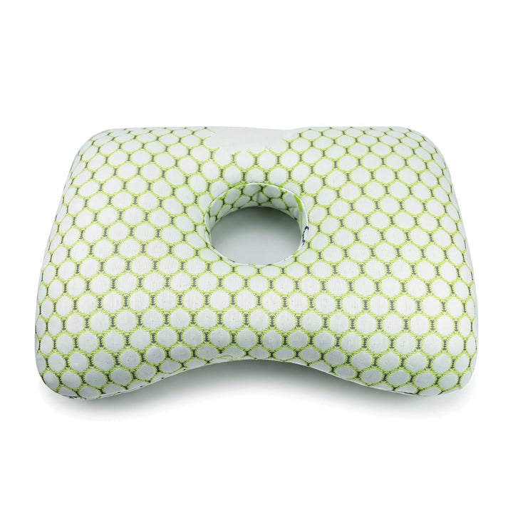 Ear Piercing Donut Pillow with Center Ear Hole for Side Sleepers | Pressure-Free Space for Your Ear | Bed Pillows